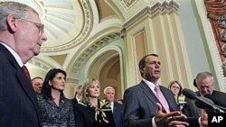 House Speaker-designate John Boehner, speaks on Capitol Hill in Washington, DC, Dec 1, 2010