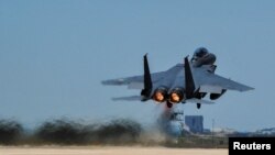 한국 공군의 F-15K 전투기