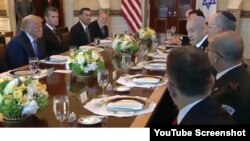 دونالد ترامپ رئیس جمهوری آمریکا، در دیدار با بنیامین نتانیاهو، نخست وزیر اسرائيل - ۱۶ تیر ۱۴۰۴