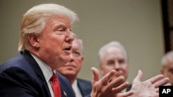 Donald Trump, la Maison Blanche, Washington, le 27 février 2017.