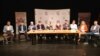 Učesnici debate "Srbija u EU: Da, možda ne?", koja je u organizaciji Krovne organizacije mladih održana u Centru za kulturnu dekontaminaciju, u Beogradu, 27. februara 2019.