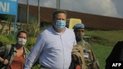 Ntoma ya Amerika na Kinshasa Mike Hammer (C) na Beni, na Nord-Kivu, 5 octobre 2020