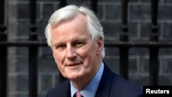 European Chief Negotiator for Brexit Michel Barnier says, May 17, 2017, that businesses should not count on long transition periods to cushion the impact of Britain leaving the European Union.