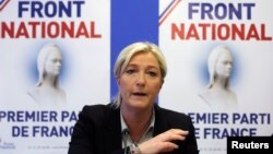 Milliy front lideri Marin Le Pen 