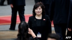 资料照：朝鲜新外相的崔善姬（2019年3月1日）
