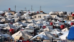 A general view of al-Hol displacement camp in Hasaka governorate, northeastern Syria, April 1, 2019.