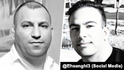 سیامک نصیری (راست) و مهرداد بختیاری