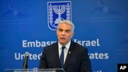 야이르 라피드 이스라엘 외무장관.