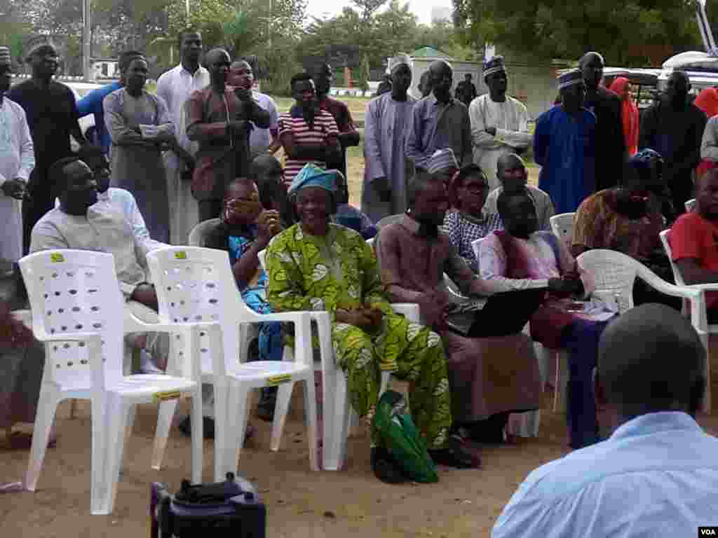 Release of 82 Chibok Girls CelebratedDozens of members of the 'Bring Back Our Girls' Campaign hold a rally at Unity Fountain in Abuja to celebrate the release of 82 Chibok school girls in exchange for a number of Boko Haram militants and a reported cash p