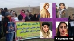 لیلا پاشایی، باران ساعدی، سهیلا مطاعی و سوما محمدرضایی بازداشت شدگان روز جهانی زن 