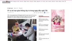 95 người chết vì tai nạn giao thông trong 4 ngày nghỉ Tết, từ 26 đến 29/12 âm lịch 