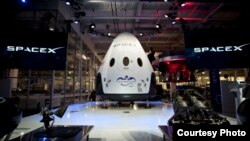 FILE - The Dragon spacecraft is seen in this photo provided by SpaceX.