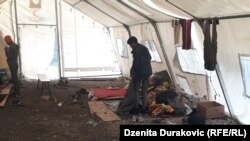 Bosnia and Herzegovina -- Migrants in the Vucjak camp near Bihac, November 9, 2019.