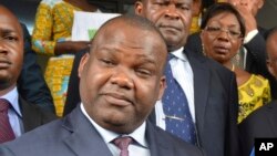 Corneille Nangaa, président de la Commission électorale nationale indépendante (Céni), Kinshasa,27 octobre 2017.