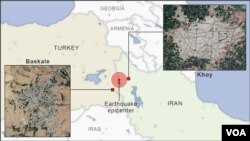 Gempa bumi dekat Khoy.
