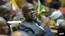 Président Félix Tshisekedi lors du 32e Sommet de l'Union africaine à Addis-Abeba, Ethiopie, 10 février 2019.