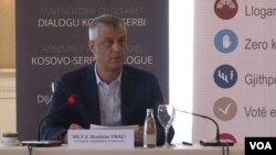 Predsednik Kosova Hašim Tači na okruglom stolu “Šta znači korekcija granice između Kosova i Srbije“