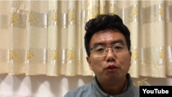 Lawyer Chang Weiping, seen in this image taken from video, is accused of inciting subversion of state power in China. (YouTube)