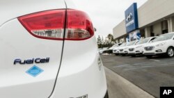 Mobil Hyundai fuel cell tahun 2014. (Foto:AP)