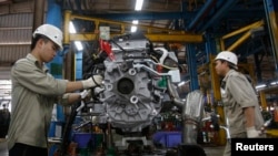 福特汽车制造公司在越南海阳省的分厂。（资料照）