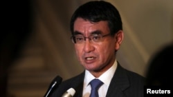 日本外相河野太郎(路透社资料照)