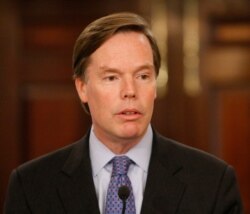 FILE - Undersecretary of State for Political Affairs Nicholas Burns announces his retirement at the State Department in Washington, Jan. 18, 2008.