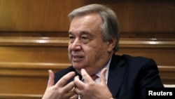 Antonio Guterres, Haut-commissaire aux réfugiés de l'ONU. REUTERS/Alkis Konstantinidis