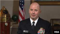 Acting Chief of Naval Operations Admiral Jim Kilby (Mary Cieslak/VOA)