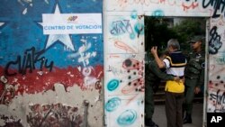 საარჩევნო უბანი, კარაკასი, ვენესუელა, 15 ოქტომბერი, 2017 წელი