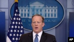 Juru Bicara Gedung Putih Sean Spicer di Washington (Foto: dok).