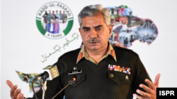 Juru bicara militer Pakistan, Mayjen Babar Iftikhar dalam konferensi pers di Rawalpindi, 22 Februari 2021. (Courtesy ISPR)