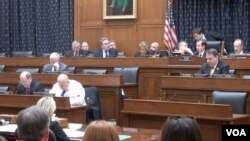 众议院外交委员会讨论有关敦促中国停止强摘良心犯器官的决议。（2016年3月16日）