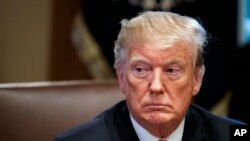 Presiden AS, Donald Trump dalam rapat Kabinet di Gedung Putih, Washington, D.C., 2 Januari 2018.