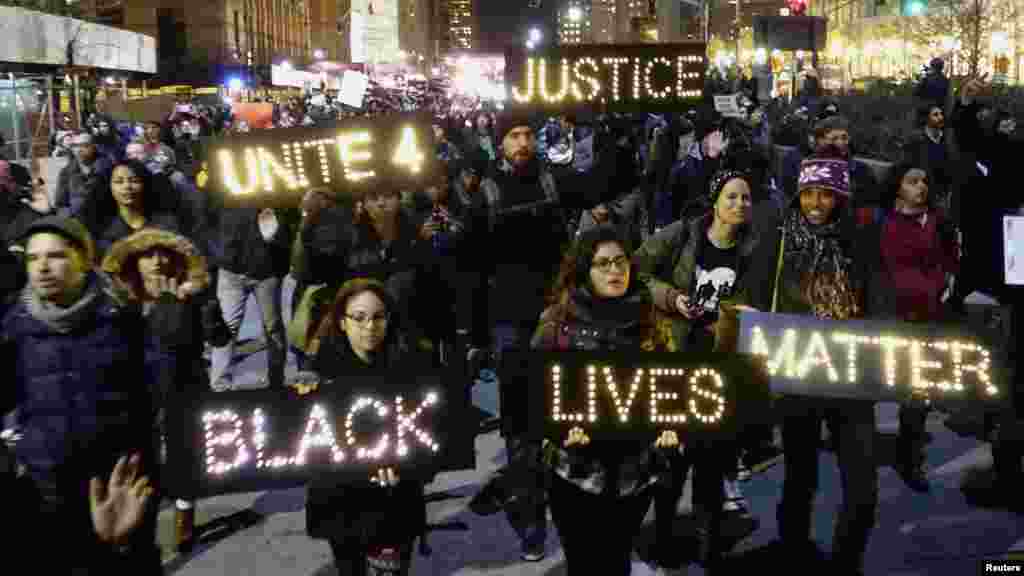 Zanga Zanga a Birnin New York, Disamba 4, 2014.