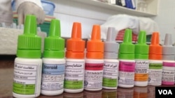 محصولات شرکت دواسازی خصوصی که به تازه‌گی در هرات به فعالیت آغاز کرده است. 