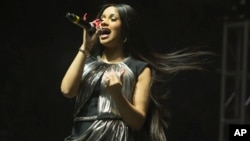 Cardi B performs in concert during the Power 99 Powerhouse at the Wells Fargo Center, Oct. 27, 2017, in Philadelphia. 