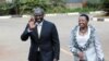 Rais Mteule wa Kenya William Ruto (Kushoto) akiandaman na mkewe, Rachel Ruto (Kulia).