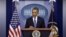 President Barack Obama speaks about the 'fiscal cliff' talks at White House Dec. 28, 2012