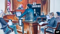 کارتونی از دادگاه رضا ضراب